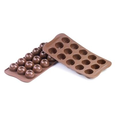 silikomart SCG03 Silikonform für IMPERIAL Pralinen, Antihaft, 15 Pralinen, Packung mit 1 Form für Süßigkeiten, Easy Choc 3D, Ø 28 h 20 mm, Made in Italy silikomart SCG03 Silikonform für IMPERIAL Pralinen, Antihaft, 15 Pralinen, Packung mit 1 Form für Süßigkeiten, Easy Choc 3D, Ø 28 h 20 mm, Made in Italy