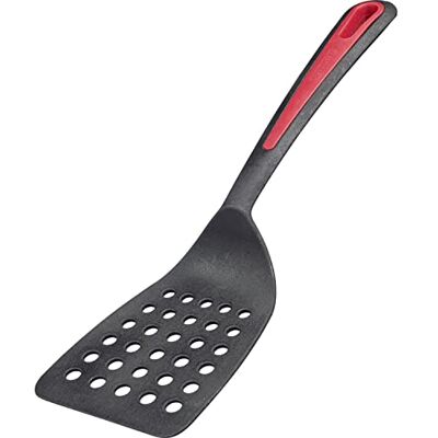 Westmark Pfannenwender, Breite Auflagefläche und speziell abgeflachte Kante, Kunststoff, Gallant, Schwarz/Rot, 29372270, 310 x 93 x 35 mm Westmark Pfannenwender, Breite Auflagefläche und speziell abgeflachte Kante, Kunststoff, Gallant, Schwarz/Rot, 29372270, 310 x 93 x 35 mm