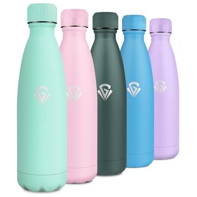 KollyKolla Edelstahl Trinkflasche 500ml, Thermosflasche BPA-frei, Isolierflasche Auslaufsicher, Thermoskanne Doppelwandig für Sport, Fahrrad, Büro, Outdoor, Reisen, Schule, Sport, Laufen, Fitness, Fahrrad KollyKolla Edelstahl Trinkflasche 500ml, Thermosflasche BPA-frei, Isolierflasche Auslaufsicher, Thermoskanne Doppelwandig für Sport, Fahrrad, Büro, Outdoor, Reisen, Schule, Sport, Laufen, Fitness, Fahrrad