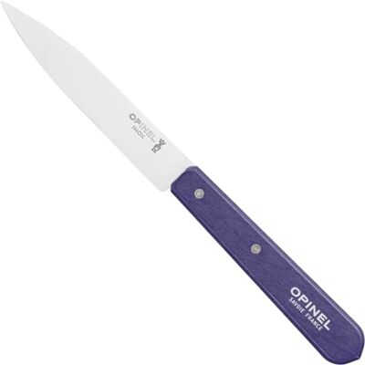 OPINEL Officemesser 10 cm Holzgriff violett Nr. 112, Griff aus Buchenholz, Klinge aus Edelstahl, 10000919 OPINEL Officemesser 10 cm Holzgriff violett Nr. 112, Griff aus Buchenholz, Klinge aus Edelstahl, 10000919