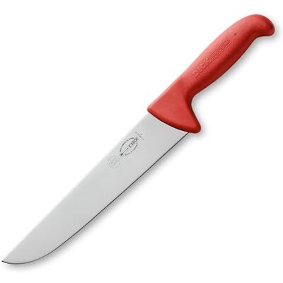 F. Dick Blockmesser / Hackmesser ErgoGrip (Klinge Messer 23 cm, Messerstahl rostfrei, 56 HRC) 82348231-03 Rot F. Dick Blockmesser / Hackmesser ErgoGrip (Klinge Messer 23 cm, Messerstahl rostfrei, 56 HRC) 82348231-03 Rot