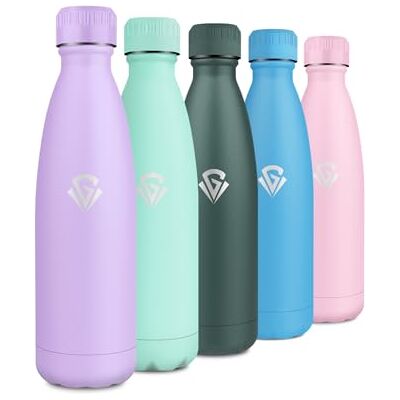 KollyKolla Trinkflasche Kohlensäure Geeignet 500ml, Edelstahl Wasserflasche BPA-frei, Isolierflasche Auslaufsicher, Trinkflasche Thermo, Thermosflasche für Schule, Arbeit, Sport, Laufen, Fitness, Fahrrad KollyKolla Trinkflasche Kohlensäure Geeignet 500ml, Edelstahl Wasserflasche BPA-frei, Isolierflasche Auslaufsicher, Trinkflasche Thermo, Thermosflasche für Schule, Arbeit, Sport, Laufen, Fitness, Fahrrad