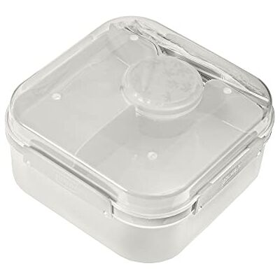 BranQ Home essential praktische Lunchbox 1,6l LIDO mit Besteck(Gabel und Messer) und einem Schraubverschlussbehälter für Sauce oder Nüsse, BPA-frei, perfekt für Salate und Snacks, Creme BranQ Home essential praktische Lunchbox 1,6l LIDO mit Besteck(Gabel und Messer) und einem Schraubverschlussbehälter für Sauce oder Nüsse, BPA-frei, perfekt für Salate und Snacks, Creme
