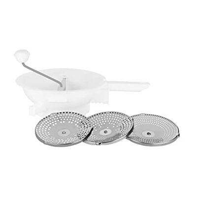 Metaltex Passiermaschine Spring mit 3 Edelstahl Scheiben, ø 24 cm, Weiß Metaltex Passiermaschine Spring mit 3 Edelstahl Scheiben, ø 24 cm, Weiß