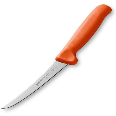 F. Dick Ausbeinmesser MasterGrip 15 cm, flexibel rostfrei, Klinge extra scharf, 56 HRC, Fleischermesser ergonomischer Griff Spezialstahl Metzgermesser Profi Messer 82881151-53 orange F. Dick Ausbeinmesser MasterGrip 15 cm, flexibel rostfrei, Klinge extra scharf, 56 HRC, Fleischermesser ergonomischer Griff Spezialstahl Metzgermesser Profi Messer 82881151-53 orange