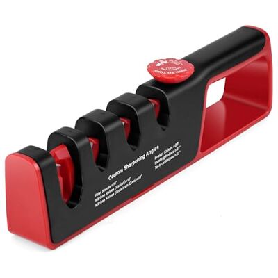 Cheerhom Messerschärfer Profi,Verstellbarer Winkel Manuelle 4-in-1 Messerschleifer für Messer schärfen und Schleifen, Keramikstein, Wolframcarbid, Diamant,Ergonomischer Griff, Rutschfeste Basis Cheerhom Messerschärfer Profi,Verstellbarer Winkel Manuelle 4-in-1 Messerschleifer für Messer schärfen und Schleifen, Keramikstein, Wolframcarbid, Diamant,Ergonomischer Griff, Rutschfeste Basis