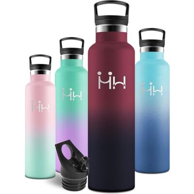 Motswedi Trinkflasche Edelstahl 1l, Auslaufsicher, Thermosflasche, Trinkflasche mit Strohhalm, Kohlensäure Geeignet, Isolierte Flasche, Wasserflasche 1l, für Fitness, Reisen, Wandern, Schwarz & Rot Motswedi Trinkflasche Edelstahl 1l, Auslaufsicher, Thermosflasche, Trinkflasche mit Strohhalm, Kohlensäure Geeignet, Isolierte Flasche, Wasserflasche 1l, für Fitness, Reisen, Wandern, Schwarz & Rot