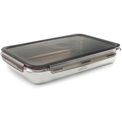 LACOR 64674 Ecoinox Pro Luftdichtes Tupper, 3,5 L, Edelstahl 18/10 mit Polypropylen-Deckel, Luftdichte und wiederverwendbare Lunchbox, Geeignet für Kühlschrank, Backofen und Geschirrspüler LACOR 64674 Ecoinox Pro Luftdichtes Tupper, 3,5 L, Edelstahl 18/10 mit Polypropylen-Deckel, Luftdichte und wiederverwendbare Lunchbox, Geeignet für Kühlschrank, Backofen und Geschirrspüler
