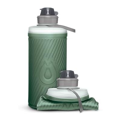HydraPak Flux – faltbare Trinkflasche für Rucksacktouren (1 Liter) – BPA-frei, ultraleicht, auslaufsicherer Drehverschluss – Salbeigrün HydraPak Flux – faltbare Trinkflasche für Rucksacktouren (1 Liter) – BPA-frei, ultraleicht, auslaufsicherer Drehverschluss – Salbeigrün