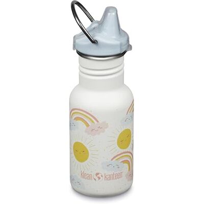 Klean Kanteen Trinkflasche Classic Narrow (Sippy Cap) mit Trinkverschluss aus Edelstahl in der Farbe Rosa mit einem Volumen von 355 ml, 1011202 Klean Kanteen Trinkflasche Classic Narrow (Sippy Cap) mit Trinkverschluss aus Edelstahl in der Farbe Rosa mit einem Volumen von 355 ml, 1011202