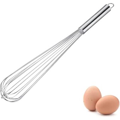 Westmark Rührbesen Pro – Stabiler Schneebesen Edelstahl für Eier, Teig & Saucen – Praktischer Quirl zum Aufschlagen, Rühren & Vermengen – Silber, 48 cm Westmark Rührbesen Pro – Stabiler Schneebesen Edelstahl für Eier, Teig & Saucen – Praktischer Quirl zum Aufschlagen, Rühren & Vermengen – Silber, 48 cm