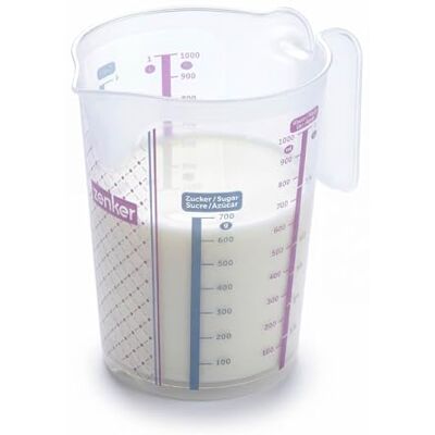 Zenker Sweet Sensation Messbecher 1000ml – Präzises Dosieren mit Vierfach-Skalierung, Hitzebeständigkeit: +100 °C, Spülmaschinengeeignet, Designed in Germany, Bunt Zenker Sweet Sensation Messbecher 1000ml – Präzises Dosieren mit Vierfach-Skalierung, Hitzebeständigkeit: +100 °C, Spülmaschinengeeignet, Designed in Germany, Bunt