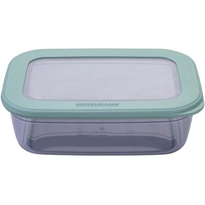 FACKELMANN Vorratsbox 1200ml – Transparente Aufbewahrungsbox mit Deckel, ideal für unterwegs, spülmaschinenfest, Mealprep Box FACKELMANN Vorratsbox 1200ml – Transparente Aufbewahrungsbox mit Deckel, ideal für unterwegs, spülmaschinenfest, Mealprep Box