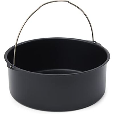 patisse tiefe Kuchenform für Heißluftfritteuse, klein, schwarz patisse tiefe Kuchenform für Heißluftfritteuse, klein, schwarz