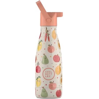 Cool Bottles Thermosflasche für Kinder 260 ml -Fruit Salad Wasserflasche aus Edelstahl Kalte Getränke 36 Stunden und Heiße Getränke 18 Stunden Farbprägung BPA Frei Cool Bottles Thermosflasche für Kinder 260 ml -Fruit Salad Wasserflasche aus Edelstahl Kalte Getränke 36 Stunden und Heiße Getränke 18 Stunden Farbprägung BPA Frei