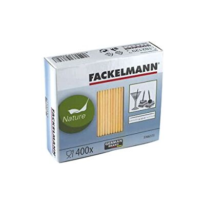 FACKELMANN FCK5766250 5766250, Holzspieß, Zahnstocher, Spieß, Holz, Pappe, 6,5 cm (400 Stück) FACKELMANN FCK5766250 5766250, Holzspieß, Zahnstocher, Spieß, Holz, Pappe, 6,5 cm (400 Stück)