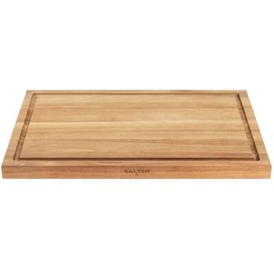 SALTER BW13695EU7 Toronto Schneidebrett – Schneidebrett aus Holz, großes Weide-/Wurstbrett, FSC-zertifiziertes® Akazienholz, schützt Küchenarbeitsplatten, äußere Rillen für Krümel/Säfte SALTER BW13695EU7 Toronto Schneidebrett – Schneidebrett aus Holz, großes Weide-/Wurstbrett, FSC-zertifiziertes® Akazienholz, schützt Küchenarbeitsplatten, äußere Rillen für Krümel/Säfte