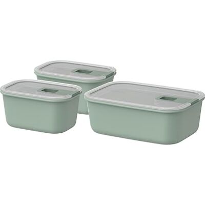 Mepal Frischhaltdosen set 3-teilig EasyClip Schüssel mit Deckel und Schiebeverschluss Geeignet für Mikrowelle, Dampfgarer, Kühl- und Gefrierschrank Luftdicht 2x 450 + 1000 ml Nordic sage Mepal Frischhaltdosen set 3-teilig EasyClip Schüssel mit Deckel und Schiebeverschluss Geeignet für Mikrowelle, Dampfgarer, Kühl- und Gefrierschrank Luftdicht 2x 450 + 1000 ml Nordic sage