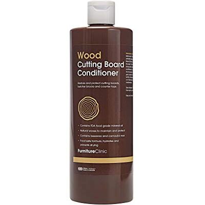 Furniture Clinic Schneidebrett-Conditioner – Formel aus lebensmittelechten Mineralölen und Wachsen zur Wiederherstellung und Pflege Ihrer Schneidebretter (500 ml) Furniture Clinic Schneidebrett-Conditioner – Formel aus lebensmittelechten Mineralölen und Wachsen zur Wiederherstellung und Pflege Ihrer Schneidebretter (500 ml)