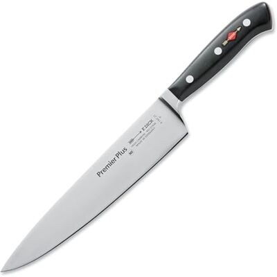 F. Dick Kochmesser, Küchenmesser, Premier Plus (Messer mit Klinge 23 cm, X50CrMoV15 Stahl, nichtrostend, 56° HRC) 81447232, Schwarz, 36 cm F. Dick Kochmesser, Küchenmesser, Premier Plus (Messer mit Klinge 23 cm, X50CrMoV15 Stahl, nichtrostend, 56° HRC) 81447232, Schwarz, 36 cm