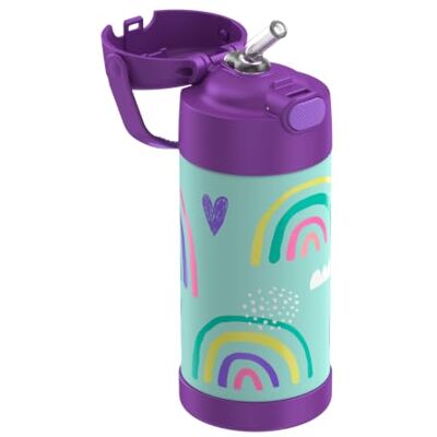 Thermos kids FUNTAINER flasche 0,35 l, 12 h kalt, rainbow Mit Strohhalm, Edelstahl-Isolierflasche, absolut dicht bei stillen Getränken, für Schule, Kindergarten & Pause, Regenbogen Thermos kids FUNTAINER flasche 0,35 l, 12 h kalt, rainbow Mit Strohhalm, Edelstahl-Isolierflasche, absolut dicht bei stillen Getränken, für Schule, Kindergarten & Pause, Regenbogen