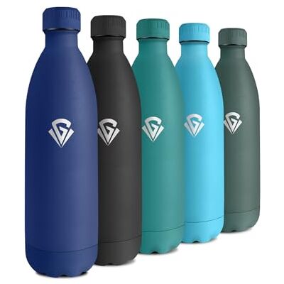 KollyKolla Thermosflasche 1L, Edelstahl Trinkflasche BPA-frei, Isolierflasche Auslaufsicher, Trinkflasche Kohlensäure, Wasserflasche Isoliert für Büro, Uni, Arbeit, Outdoor, Sport, Reisen, Schule, Fahrrad KollyKolla Thermosflasche 1L, Edelstahl Trinkflasche BPA-frei, Isolierflasche Auslaufsicher, Trinkflasche Kohlensäure, Wasserflasche Isoliert für Büro, Uni, Arbeit, Outdoor, Sport, Reisen, Schule, Fahrrad