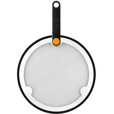 BRA Efficient Spritzschutzdeckel, 18-20-22 cm, Netz aus Edelstahl 18-10 und Silikon, BPA-frei, klappbarer Bakelitgriff, geeignet für alle -Pfannen BRA Efficient Spritzschutzdeckel, 18-20-22 cm, Netz aus Edelstahl 18-10 und Silikon, BPA-frei, klappbarer Bakelitgriff, geeignet für alle -Pfannen