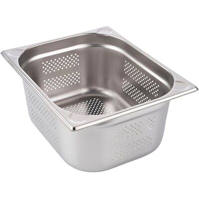 APS GN-Behälter 1/2(perforiert) 150mm tief,9,5 Liter,325x265mm Edelstahl - Behälter APS GN-Behälter 1/2(perforiert) 150mm tief,9,5 Liter,325x265mm Edelstahl - Behälter