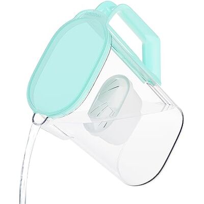 Wessper Wasserfilter Kanne 2.7L für Kühlschranktür, Wasserkaraffe mit Aktivkohle Filter, Wasserkanne Kompatibel mit Brita Maxtra Filterkartusche Minze Wessper Wasserfilter Kanne 2.7L für Kühlschranktür, Wasserkaraffe mit Aktivkohle Filter, Wasserkanne Kompatibel mit Brita Maxtra Filterkartusche Minze