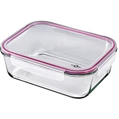 KÜCHENPROFI Lunchbox 2,5 Liter, rechteckige Glasdose, 28x21x9 cm KÜCHENPROFI Lunchbox 2,5 Liter, rechteckige Glasdose, 28x21x9 cm