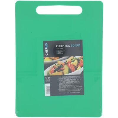 Chef Aid Schneidebrett Grün – Lebensmittelechtes, Rutschfestes Kunststoffbrett mit Griff – Messerfreundlich, Spülmaschinengeeignet und Pflegeleicht – 40 × 30 cm Chef Aid Schneidebrett Grün – Lebensmittelechtes, Rutschfestes Kunststoffbrett mit Griff – Messerfreundlich, Spülmaschinengeeignet und Pflegeleicht – 40 × 30 cm