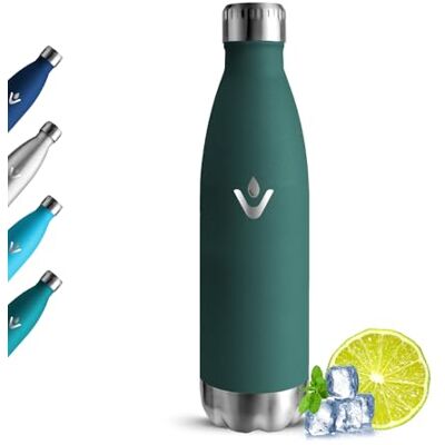 Grsta Trinkflasche Edelstahl 500ml, Thermosflasche Kohlensäure Geeignet, Auslaufsichere Isolierflasche, BPA Frei Wasserflasche, Hält Heiß und Kalt, Trinkflasche Kinder für Travel, Joggen, Wandern Grsta Trinkflasche Edelstahl 500ml, Thermosflasche Kohlensäure Geeignet, Auslaufsichere Isolierflasche, BPA Frei Wasserflasche, Hält Heiß und Kalt, Trinkflasche Kinder für Travel, Joggen, Wandern