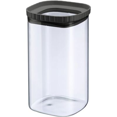 Westmark Glasdose mit Silikondeckel – Praktische Vorratsdose mit Deckel, ideal zur Aufbewahrung von Nudeln, Gewürzen, Tee, Süßigkeiten und vielem mehr, eckig, stapelbar – 1500 ml Westmark Glasdose mit Silikondeckel – Praktische Vorratsdose mit Deckel, ideal zur Aufbewahrung von Nudeln, Gewürzen, Tee, Süßigkeiten und vielem mehr, eckig, stapelbar – 1500 ml