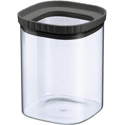Westmark Glasdose mit Silikondeckel – Praktische Vorratsdose mit Deckel, ideal zur Aufbewahrung von Nudeln, Gewürzen, Tee, Süßigkeiten und vielem mehr, eckig, stapelbar – 1080 ml Westmark Glasdose mit Silikondeckel – Praktische Vorratsdose mit Deckel, ideal zur Aufbewahrung von Nudeln, Gewürzen, Tee, Süßigkeiten und vielem mehr, eckig, stapelbar – 1080 ml