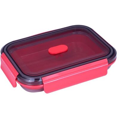 Lurch Frischhaltebox Silikon faltbar up & down 1200 ml frozen pink Lurch Frischhaltebox Silikon faltbar up & down 1200 ml frozen pink