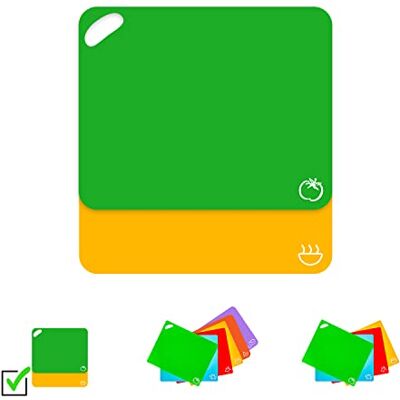 AXER Großes Flexibles Kunststoff-Küchen-Schneidebrett-Set - 2 Stück - Bunt AXER Großes Flexibles Kunststoff-Küchen-Schneidebrett-Set - 2 Stück - Bunt