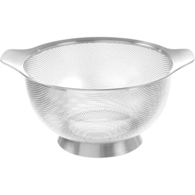 HENDI Gemüsesieb, perforiert, mit Untersatz und 2 griffen, Sieb, Nudelsieb, Küchensieb, ø260x(H)140mm, Edelstahl HENDI Gemüsesieb, perforiert, mit Untersatz und 2 griffen, Sieb, Nudelsieb, Küchensieb, ø260x(H)140mm, Edelstahl