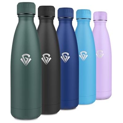 KollyKolla Isolierflasche 500ml, Trinkflasche Thermo BPA-frei, Wasserflasche Auslaufsicher, Thermosflasche Auslaufsicher, Vakuum Doppelwandig, Wasserflasche für Schule, Outdoor, Fahrrad, Reisen, Büro, Sport KollyKolla Isolierflasche 500ml, Trinkflasche Thermo BPA-frei, Wasserflasche Auslaufsicher, Thermosflasche Auslaufsicher, Vakuum Doppelwandig, Wasserflasche für Schule, Outdoor, Fahrrad, Reisen, Büro, Sport