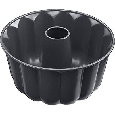 Kaiser La Forme Plus Gugelhupfform groß 24 cm, Kuchenform rund, extra hoher Rand, Emailleboden, antihaftbeschichtet, schwarz Kaiser La Forme Plus Gugelhupfform groß 24 cm, Kuchenform rund, extra hoher Rand, Emailleboden, antihaftbeschichtet, schwarz