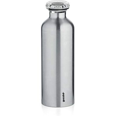 Guzzini On The Go, ENERGY L Thermosflasche, Trinkflasche Edelstahl Silber, Ø 8 x h24 cm 750 cc 11670363 Guzzini On The Go, ENERGY L Thermosflasche, Trinkflasche Edelstahl Silber, Ø 8 x h24 cm 750 cc 11670363