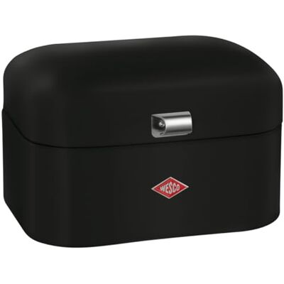 WESCO Single Grandy Brotkasten in der Farbe mattschwarz, pulverbeschichtetes Stahlblech, Lüftungslöcher und stabiler Handgriff WESCO Single Grandy Brotkasten in der Farbe mattschwarz, pulverbeschichtetes Stahlblech, Lüftungslöcher und stabiler Handgriff