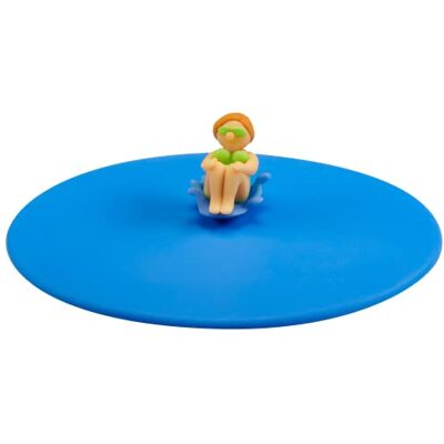 Lurch 210893 Mein Deckel Splash Girls Rita Rutsche Glasabdeckung aus Premium-Platin-Silikon Ø10,5cm, Blau Lurch 210893 Mein Deckel Splash Girls Rita Rutsche Glasabdeckung aus Premium-Platin-Silikon Ø10,5cm, Blau