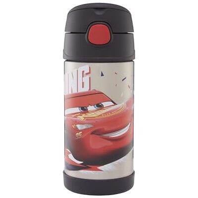 Thermos kids FUNTAINER STRAW BOTTLE DISNEY 0,35 l, Cars, Thermoflasche Kinder aus Edelstahl mit Trinkhalm, 12 h kalt, spülmaschinenfest, dicht ohne Kohlensäure, Disney Flasche für Kita, Schule Thermos kids FUNTAINER STRAW BOTTLE DISNEY 0,35 l, Cars, Thermoflasche Kinder aus Edelstahl mit Trinkhalm, 12 h kalt, spülmaschinenfest, dicht ohne Kohlensäure, Disney Flasche für Kita, Schule