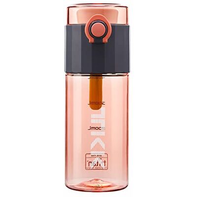 TITIROBA TKK 1013 Kinderflasche 400ml auslaufsicher, Tritan BPA-Frei einhändig bedienbare transparent mit Sieb Trinkflasche Rosa TITIROBA TKK 1013 Kinderflasche 400ml auslaufsicher, Tritan BPA-Frei einhändig bedienbare transparent mit Sieb Trinkflasche Rosa