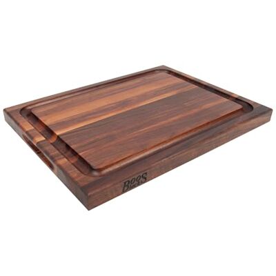 Boos Schneidebrett mit Saftrille XXL – 46 x 31 x 4 cm – Walnussholz Brett mit Griff – Edles Küchenbrett für Fleisch, Gemüse & Brot – Profi-Holzschneidebrett Boos Schneidebrett mit Saftrille XXL – 46 x 31 x 4 cm – Walnussholz Brett mit Griff – Edles Küchenbrett für Fleisch, Gemüse & Brot – Profi-Holzschneidebrett