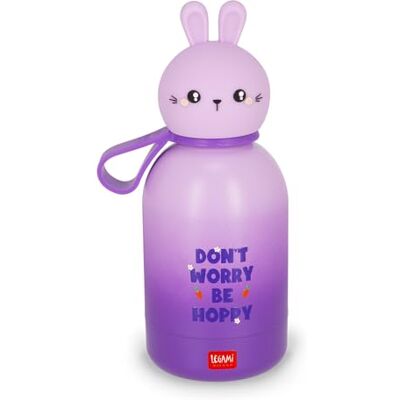 LEGAMI Thermosflasche für Kinder Hot&Cold BFF, Motiv Bunny, aus doppelwandigem Edelstahl 18/8 mit luftdichtem Verschluss, hält 12 Stunden warm und 24 Stunden kalt, Fassungsvermögen 310 ml LEGAMI Thermosflasche für Kinder Hot&Cold BFF, Motiv Bunny, aus doppelwandigem Edelstahl 18/8 mit luftdichtem Verschluss, hält 12 Stunden warm und 24 Stunden kalt, Fassungsvermögen 310 ml