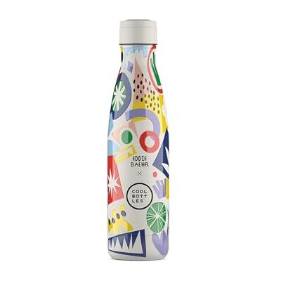 Cool Bottles Edelstahl-Wasserflasche, Thermoskanne 500 ml, kalte Getränke 36 Stunden und heiße Getränke 18 Stunden, 3D-bedruckte Oberfläche, BPA-frei Cool Bottles Edelstahl-Wasserflasche, Thermoskanne 500 ml, kalte Getränke 36 Stunden und heiße Getränke 18 Stunden, 3D-bedruckte Oberfläche, BPA-frei
