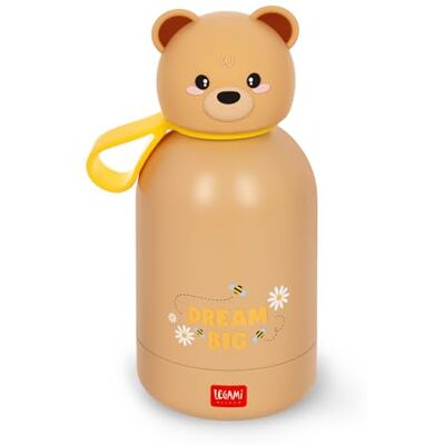 LEGAMI Hot&Cold BFF Kinder-Wasserflasche, Teddy Bear-Motiv, doppellagig aus 18/8 Edelstahl mit luftdichtem Verschluss, hält 12 h heiß und 24 h kalt, Fassungsvermögen 310 ml LEGAMI Hot&Cold BFF Kinder-Wasserflasche, Teddy Bear-Motiv, doppellagig aus 18/8 Edelstahl mit luftdichtem Verschluss, hält 12 h heiß und 24 h kalt, Fassungsvermögen 310 ml
