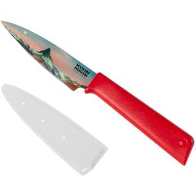 KUHN RIKON COLORI®+ RÜSTMESSER MATTERHORN (LIMITED EDITION SWISS), gerade Klinge, Klinge aus Edelstahl KUHN RIKON COLORI®+ RÜSTMESSER MATTERHORN (LIMITED EDITION SWISS), gerade Klinge, Klinge aus Edelstahl