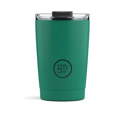Cool Bottles Tumbler Thermobecher aus Edelstahl 330 ml Vivid Quetzal Thermoskanne für Kaffee Luftdichter Deckel Kalte Getränke 10 Stunden und heiße Getränke 5 Stunden Fleckabweisend Cool Bottles Tumbler Thermobecher aus Edelstahl 330 ml Vivid Quetzal Thermoskanne für Kaffee Luftdichter Deckel Kalte Getränke 10 Stunden und heiße Getränke 5 Stunden Fleckabweisend